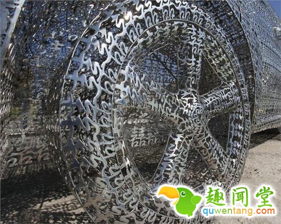 百万囍字拼成汽车，大师之作！