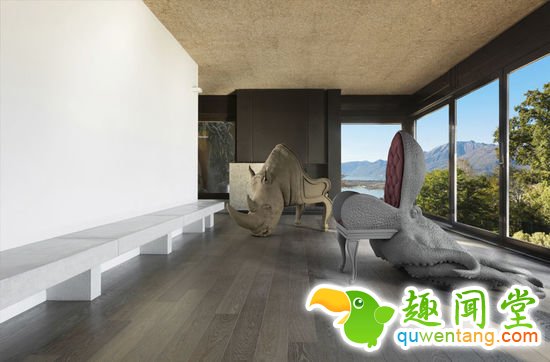 这些大象犀牛章鱼椅子，也太浮夸了