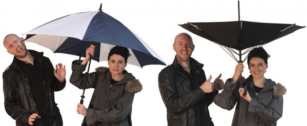 可以反向收起的雨伞，进屋不用担心滴水了