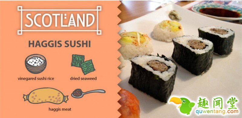 羊杂布丁寿司你能接受吗？10款具有异国特色的新奇寿司 10