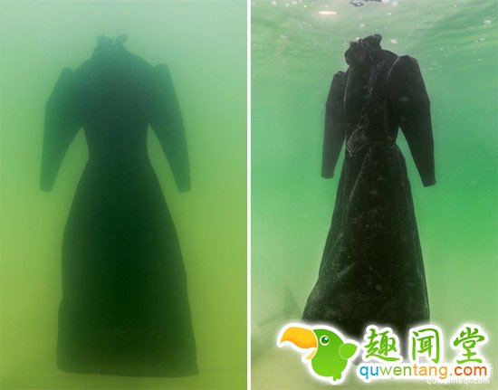 她把一件黑色长袍扔进死海，2年后竟变成这样！