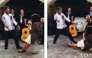 太兴奋！墨西哥女子被男友求婚收到钻戒直